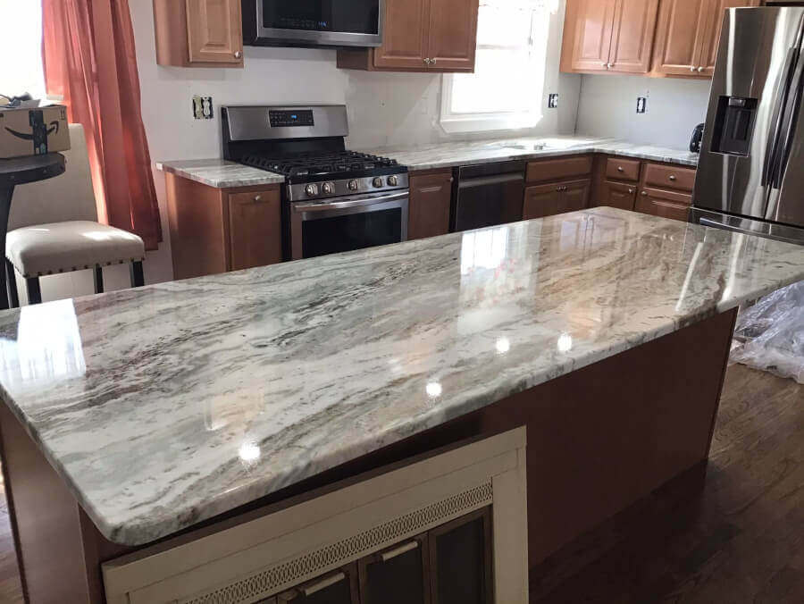 Granite Kitchen Counter Installation in Merrimack, NH