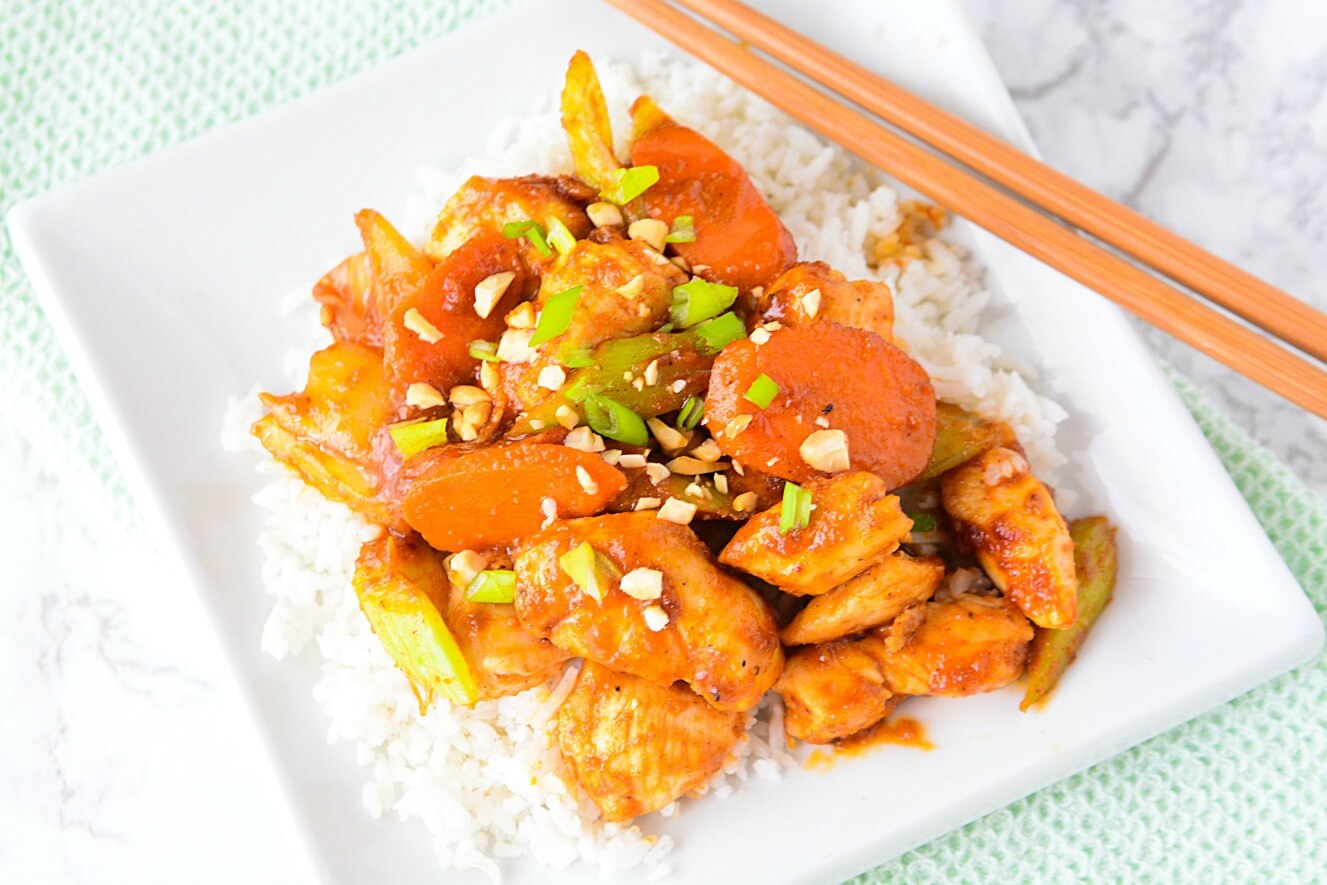 Easy Satay Chicken Stirfry Merry About Town