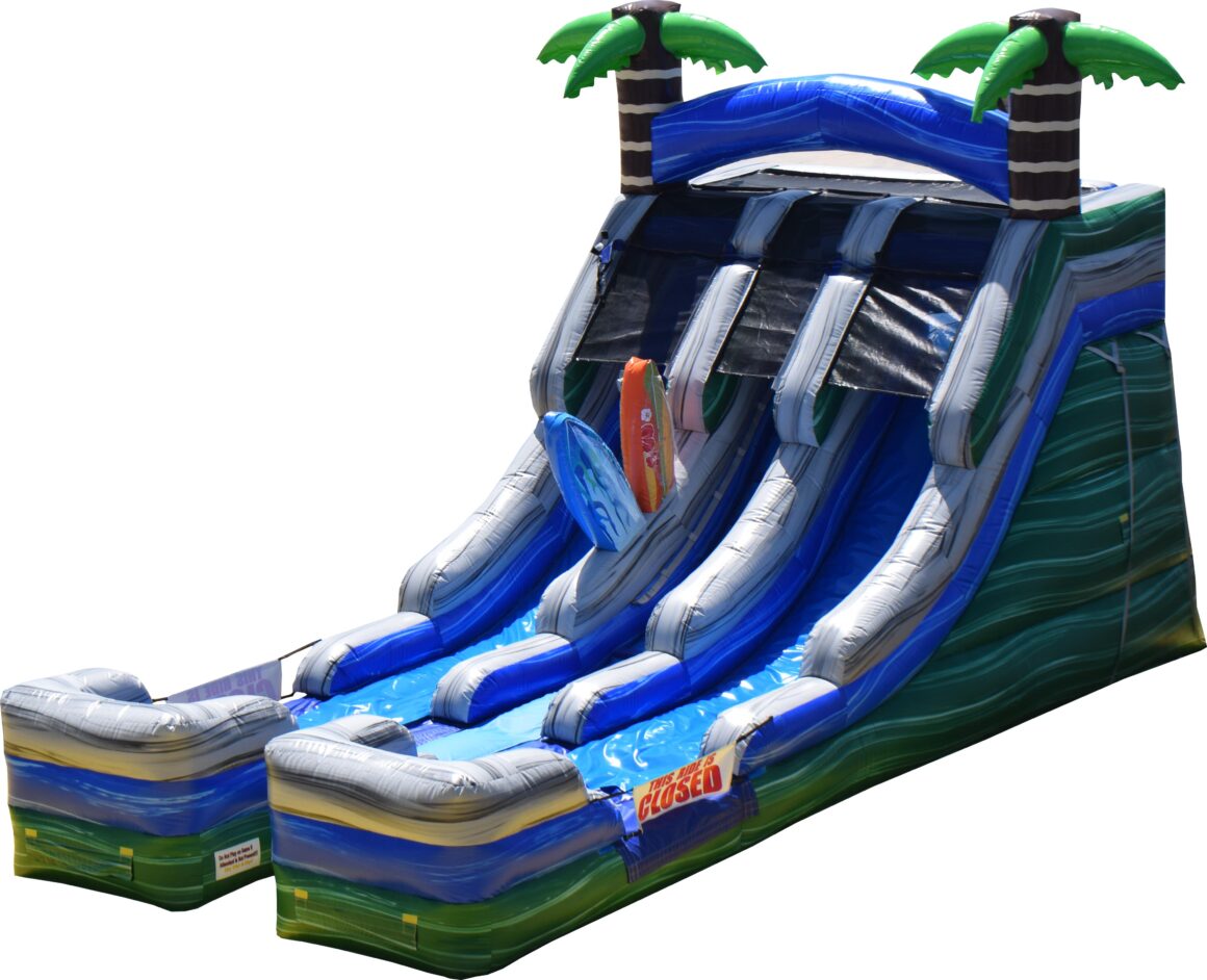 Surfs Up Slide Mount Dora Inflatable Bounce House Rental