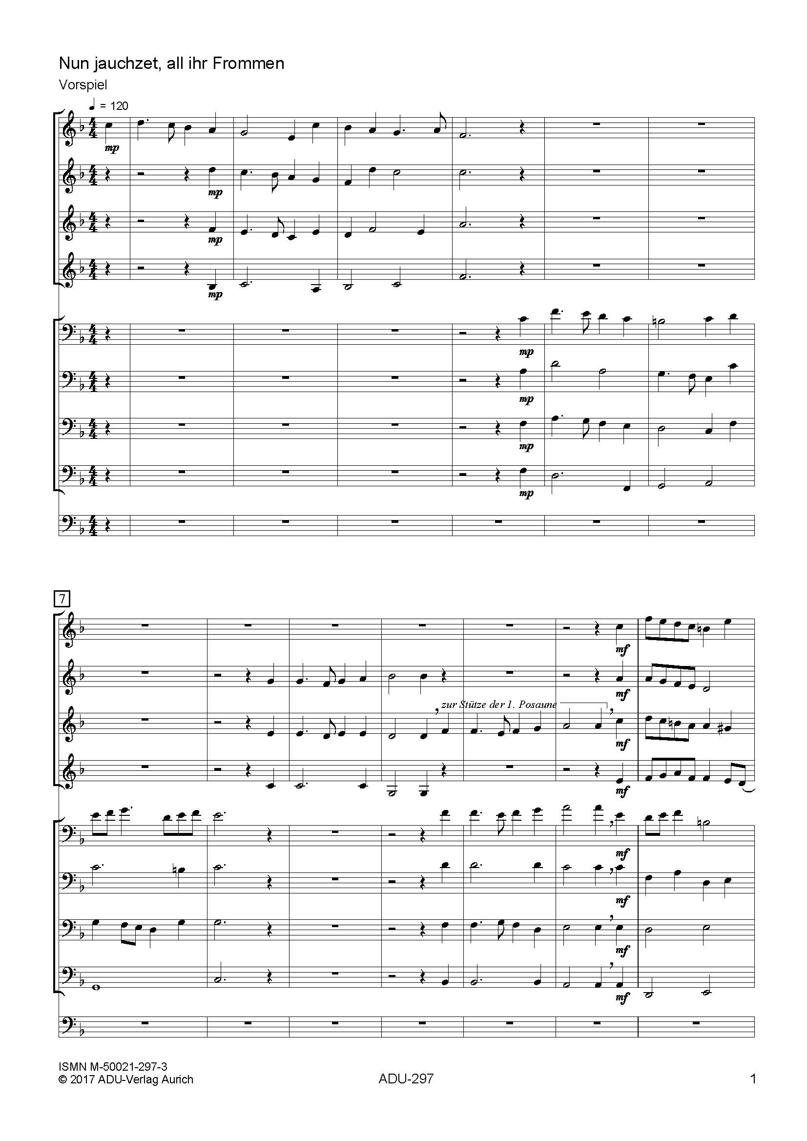 WeihnachtsliederSuiten, Band III für Trompete (4), Posaune (4), Pauken