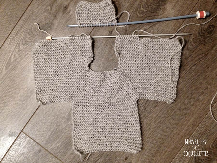 Tuto Pull bébé au tricot Merveilles et Coquillettes