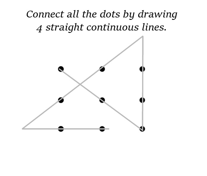 Connect the Dots Puzzle (SOLUTION) Puzzles Math Easy Solutions