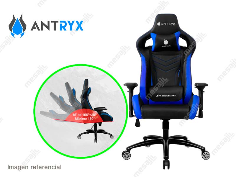 Silla Gaming Antryx Xtreme Racing Viking 4D Blue (AXR65004B) Mesajil