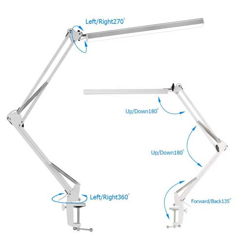 LÁMPARA de ESCRITORIO y FLEXOS para mesas de Dibujo LED