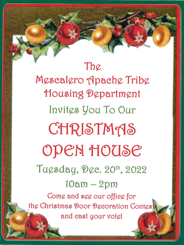 Housing Department Open House Dec. 20th Official site of the