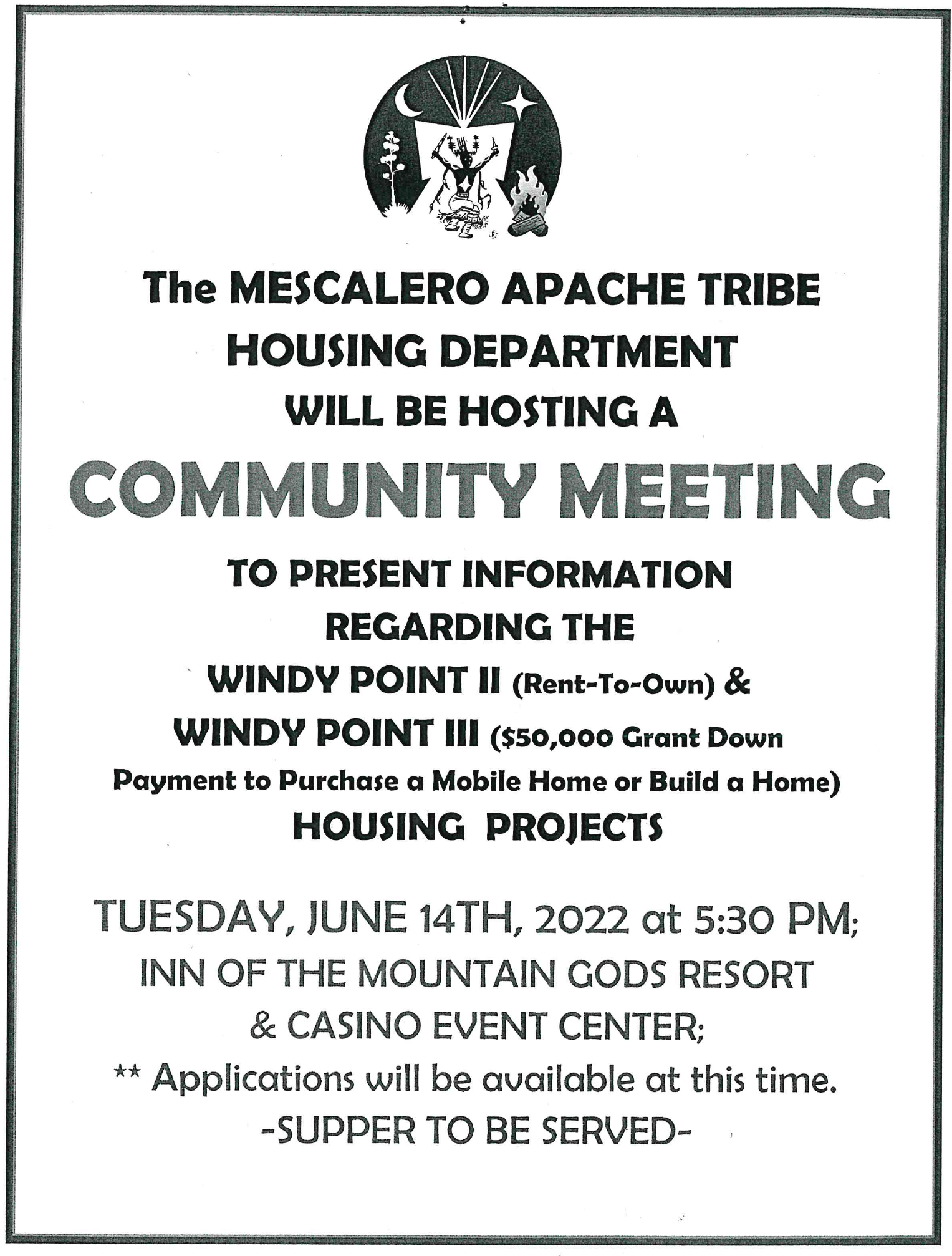 Housing Department Open House Official site of the Mescalero