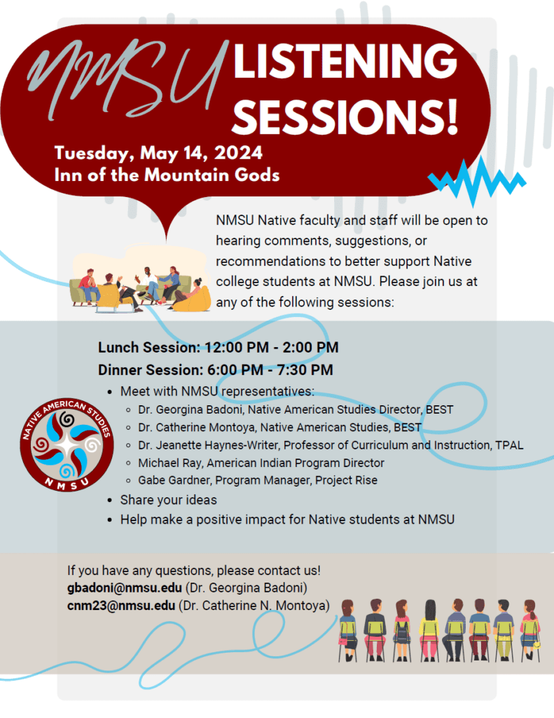 NMSU Listening Sessions May 14th Official site of the Mescalero
