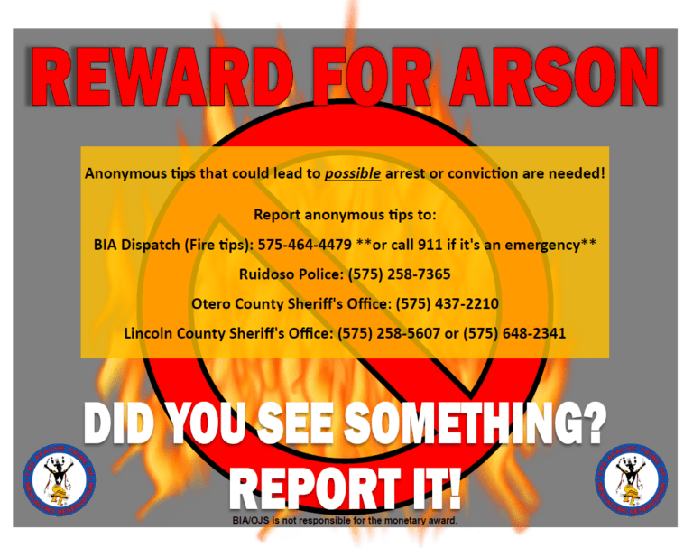 Reservation residents If you see something, report it Official