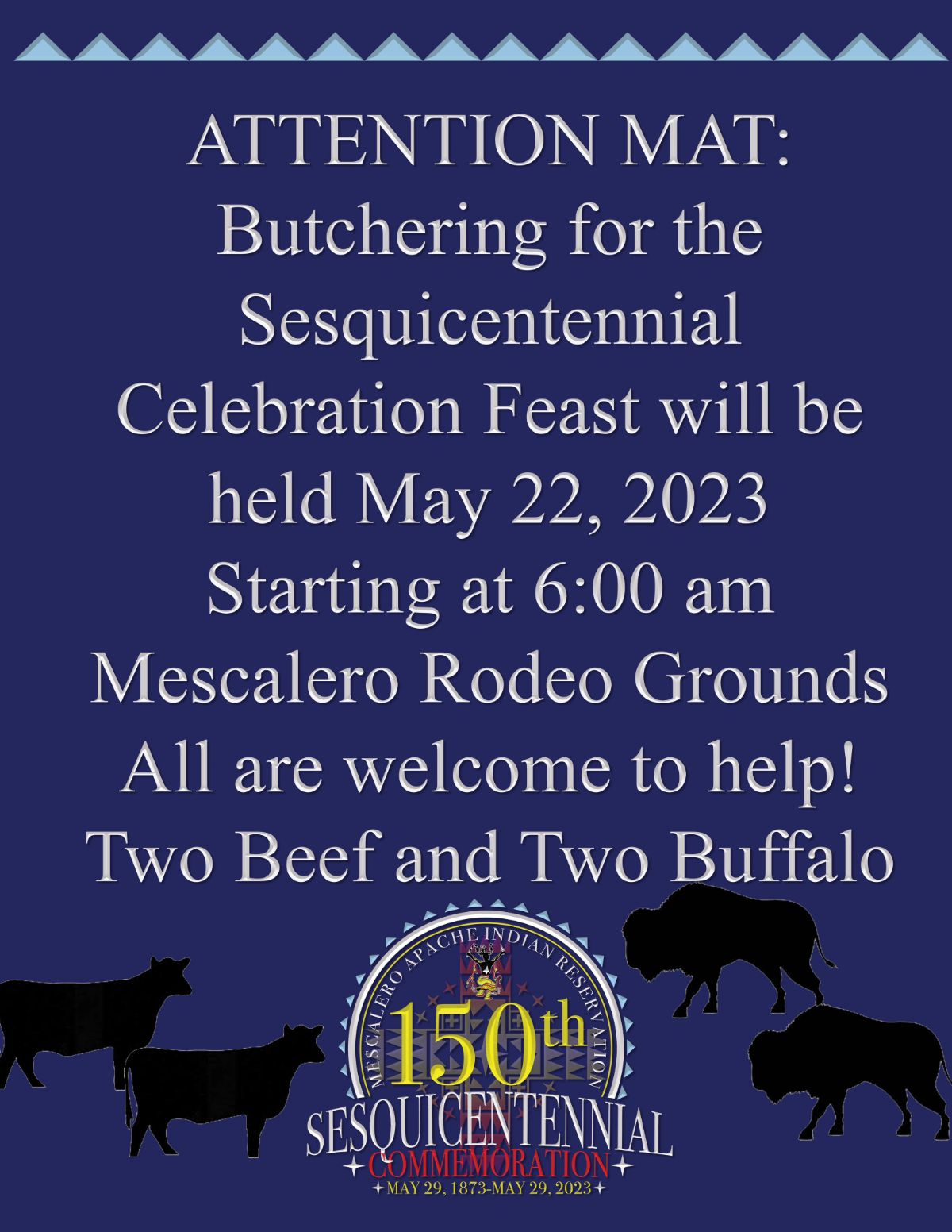 Mescalero Apache Tribe 150th Sesquicentennial Commemoration Official