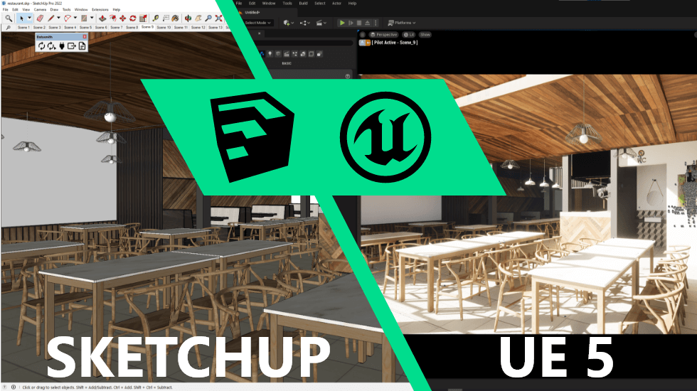 How to import Sketchup to Unreal Engine 5 with Meshmatic Meshmatic