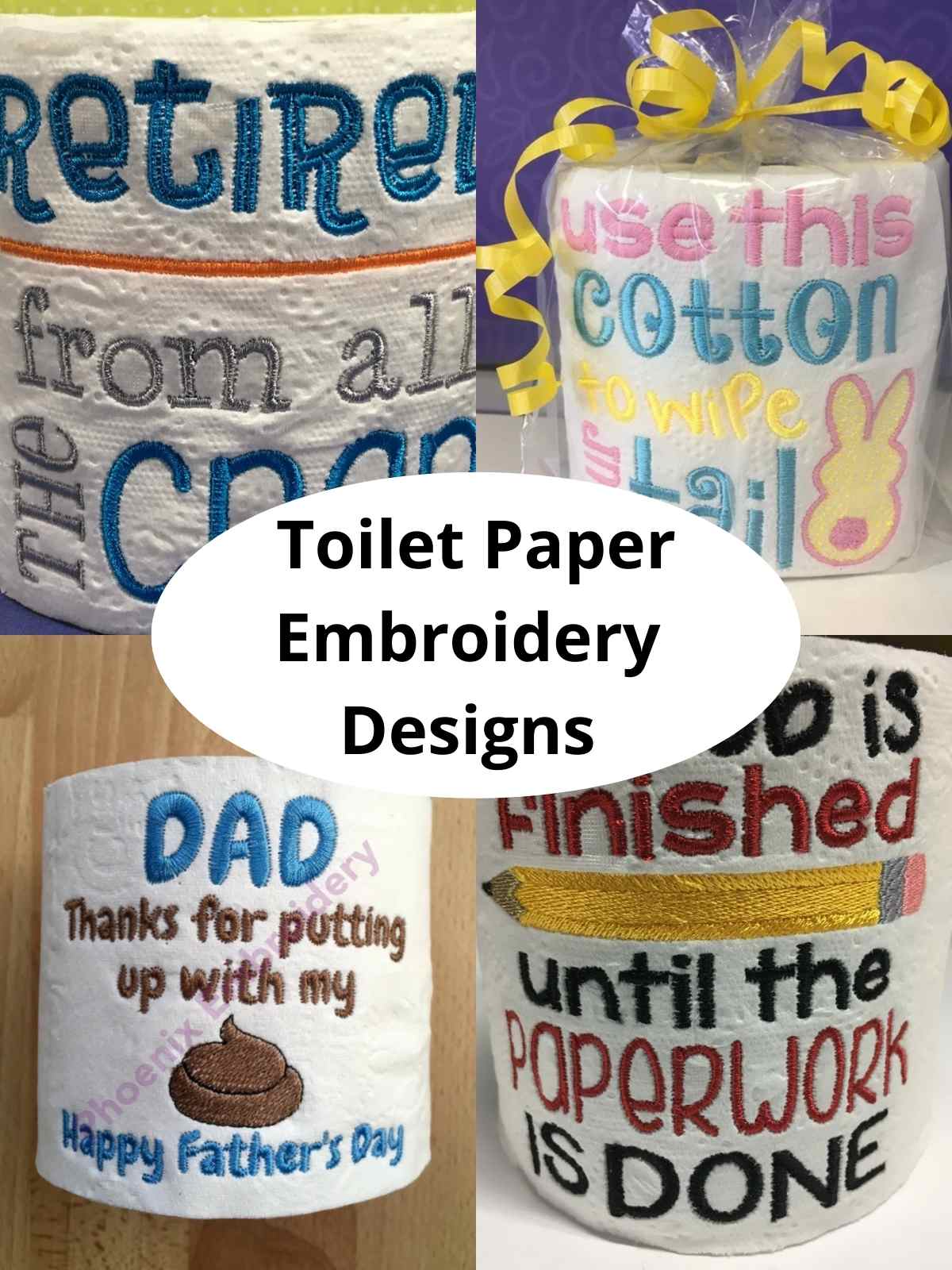 43 Embroidered Toilet Paper Ideas To Gift Or Use