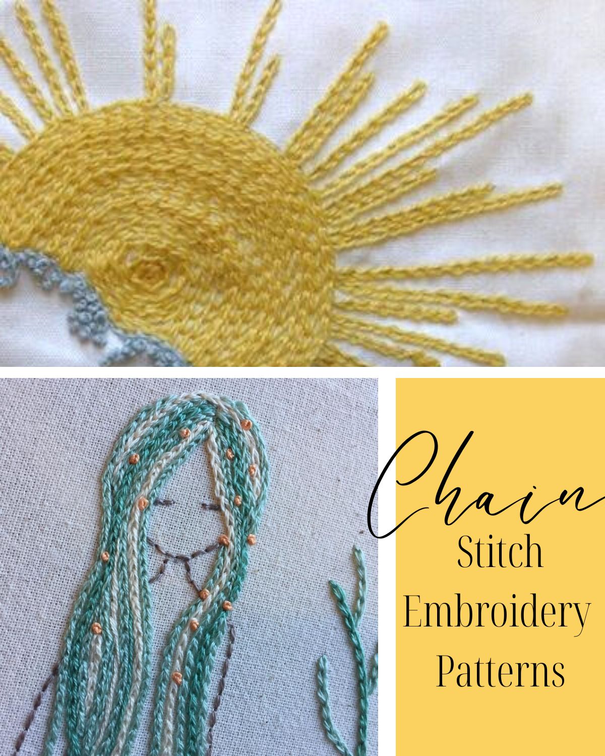 21 Chain Stitch Embroidery Examples & How To's