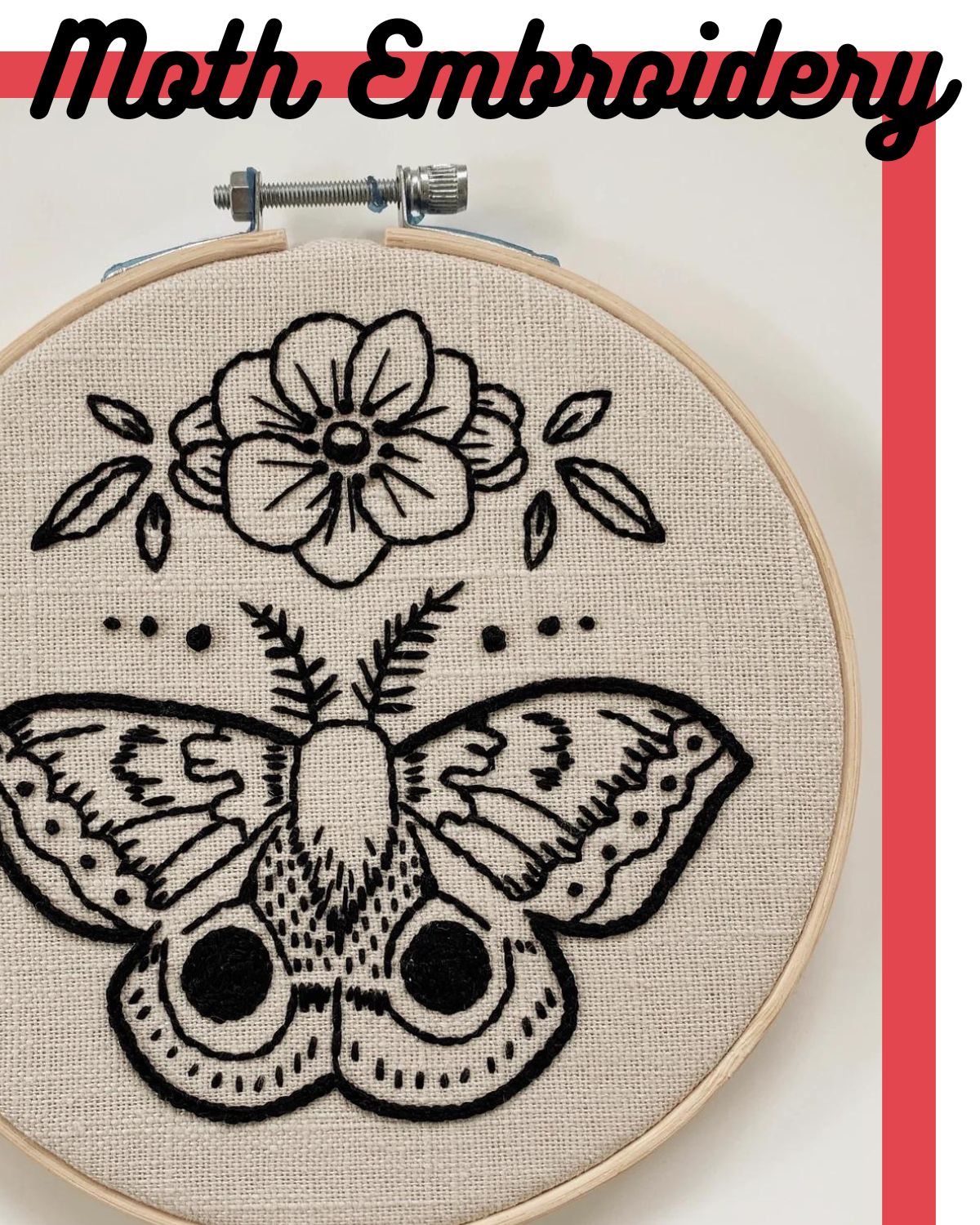 15 Moth Embroidery Patterns