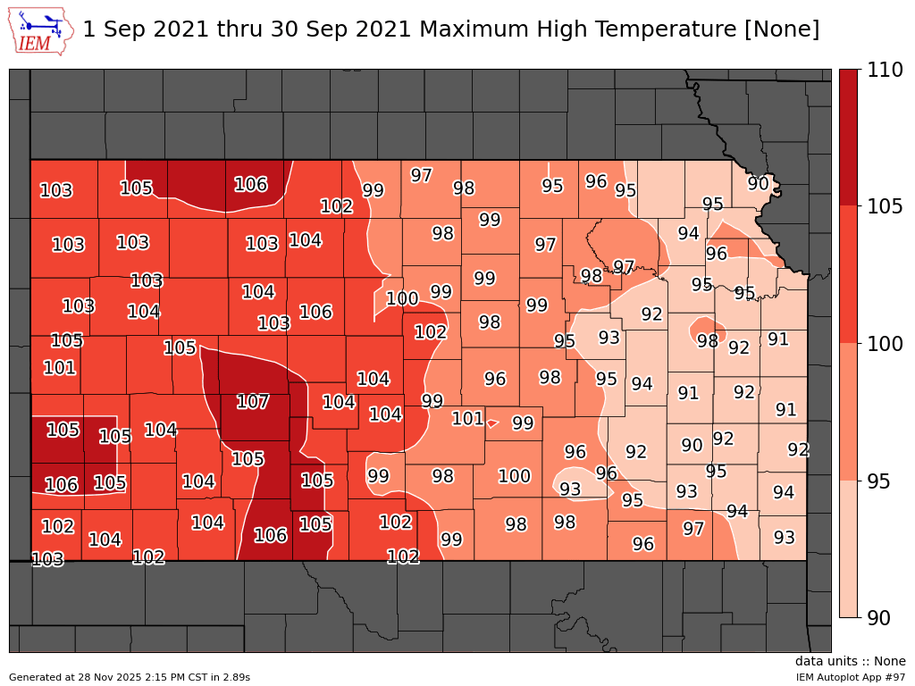 September 2021 Climate Summary and Highlights