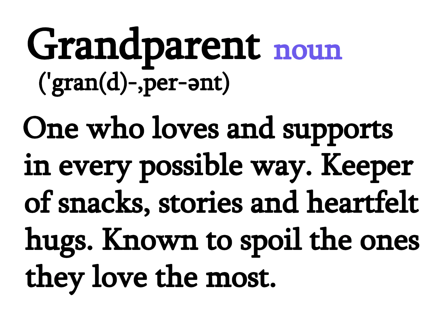 Grandparent Definition The Message Bottle Co