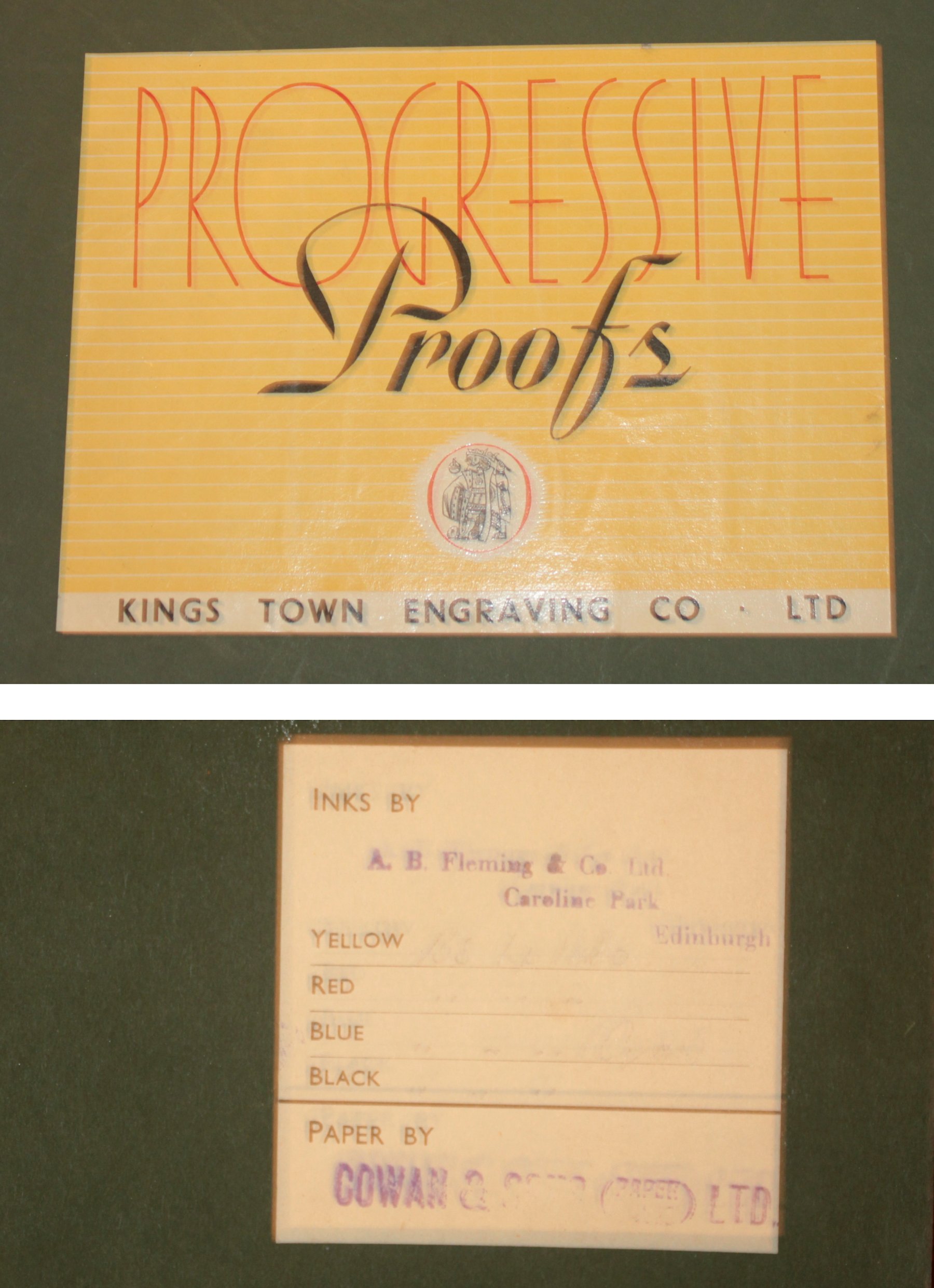 RUGMAKING PRINTER'S PROOFS FOR CATALOGUE