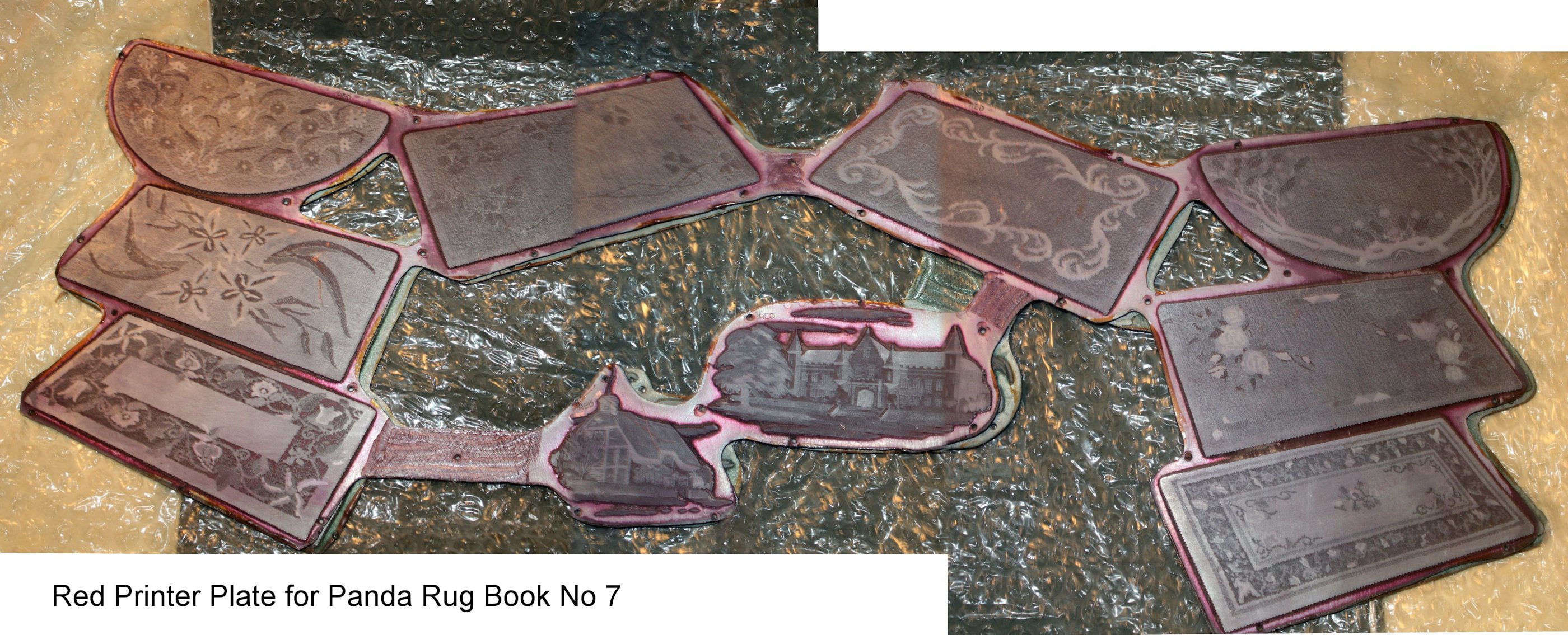 RUGMAKING PRINTER'S PROOFS FOR CATALOGUE