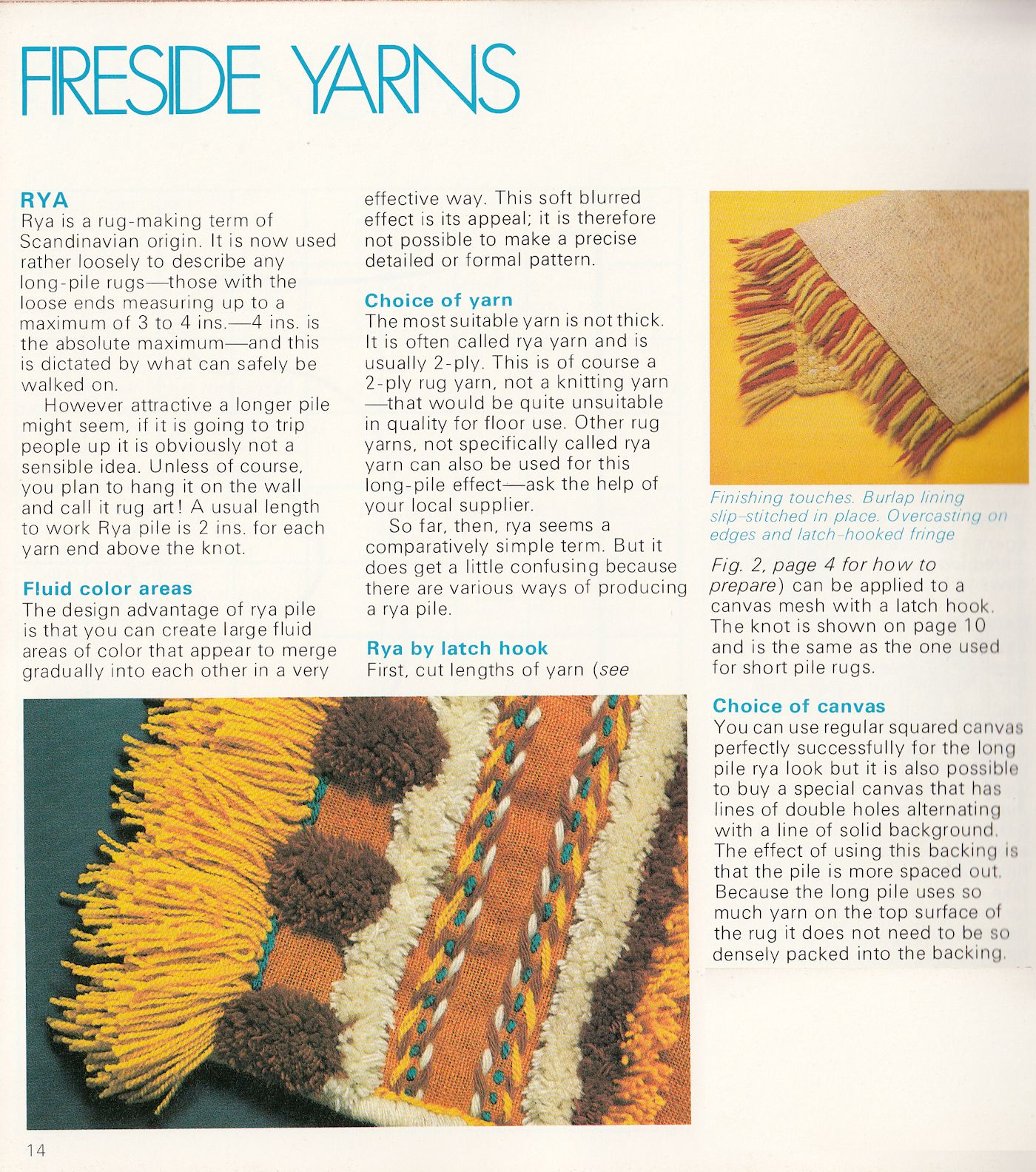 RUGMAKING SUPPLIES FORSELL