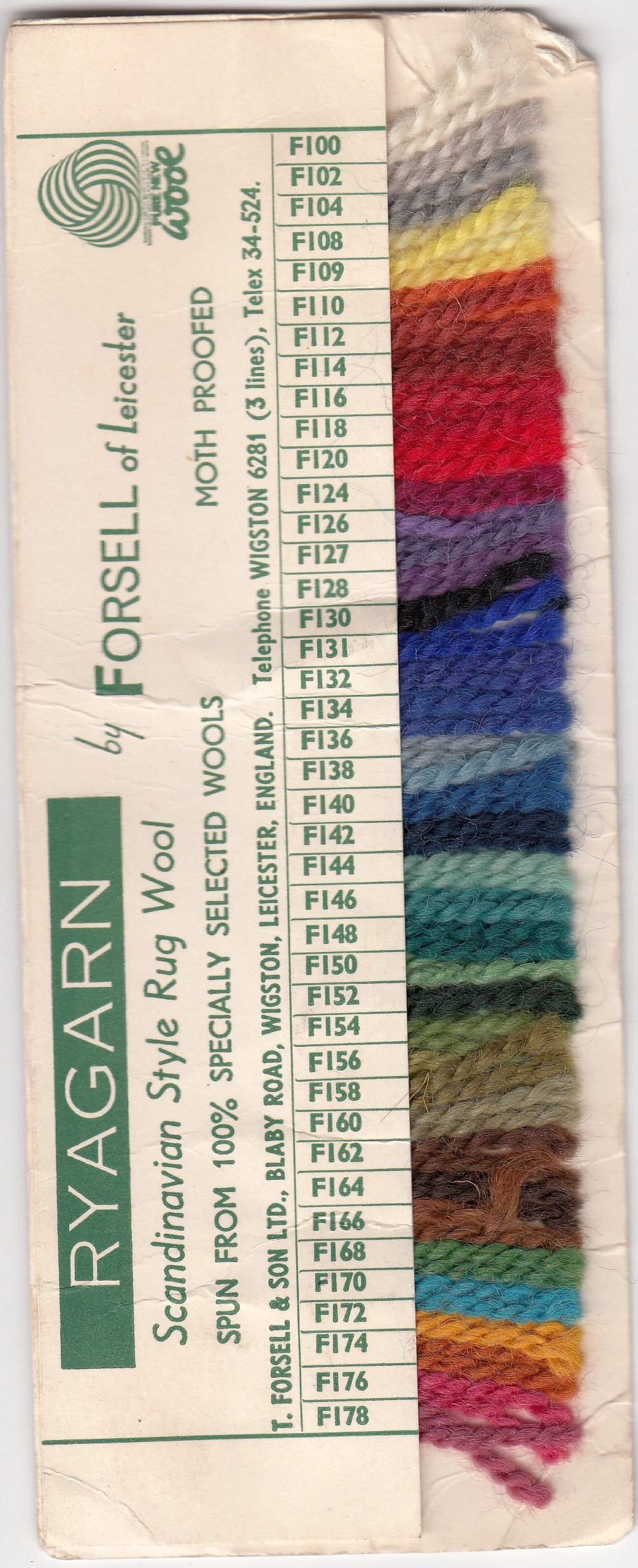 RUGMAKING SUPPLIES FORSELL