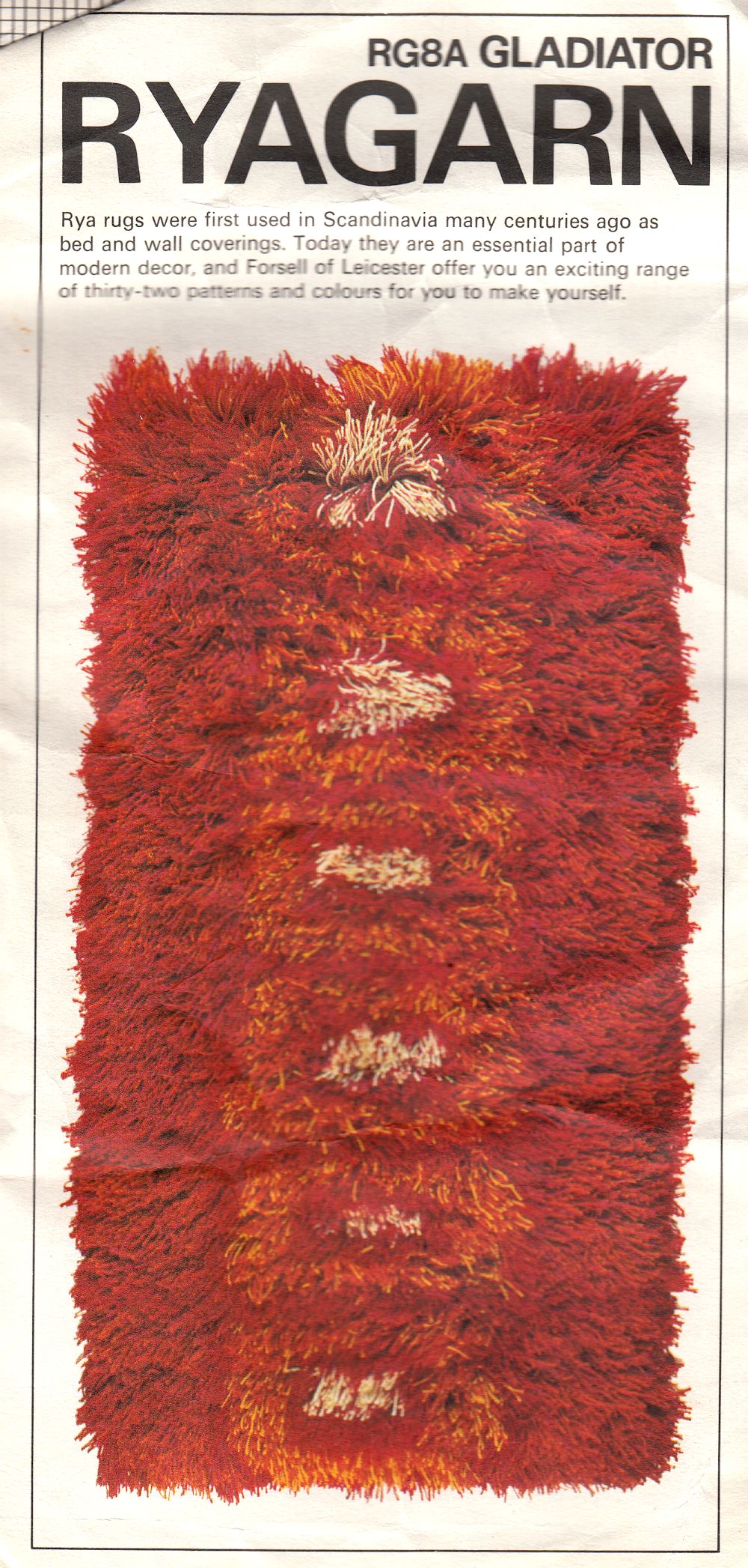 RUGMAKING SUPPLIES FORSELL