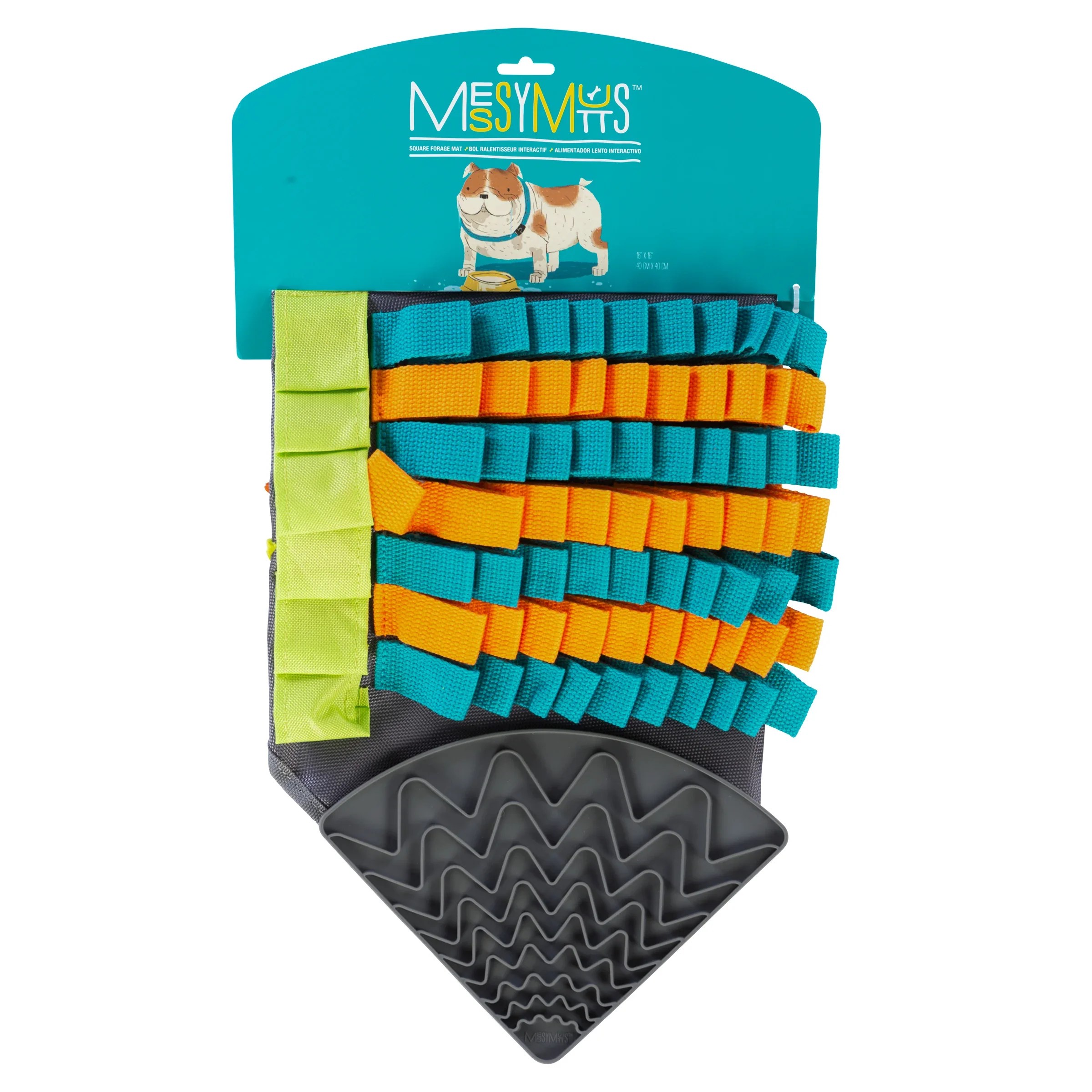 Square Forage Mat Snuffle Mat Lick Mat Dog Enrichment MessyMutts