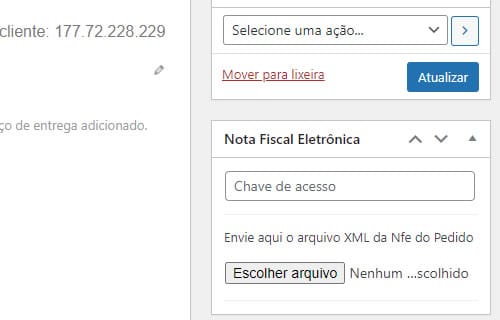 Nfe - Nota Fiscal Eletrônica para WordPress/Woocommerce