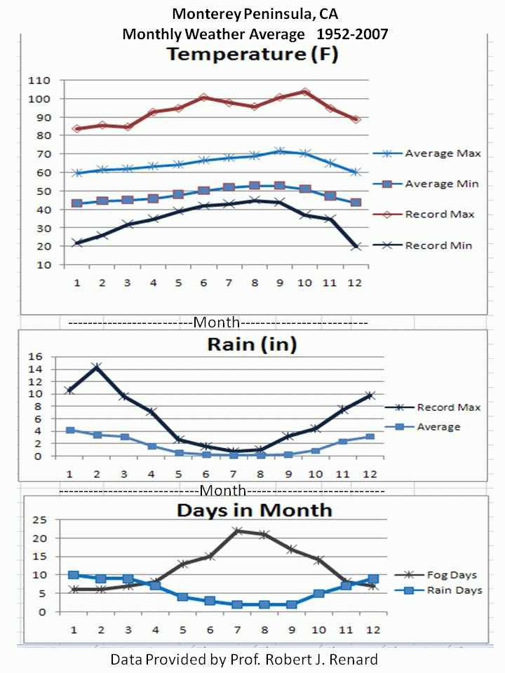 Monterey Area Weather and Environment