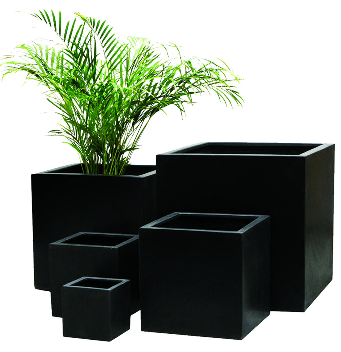 Fiberglass Marble Finish Planter Metabre
