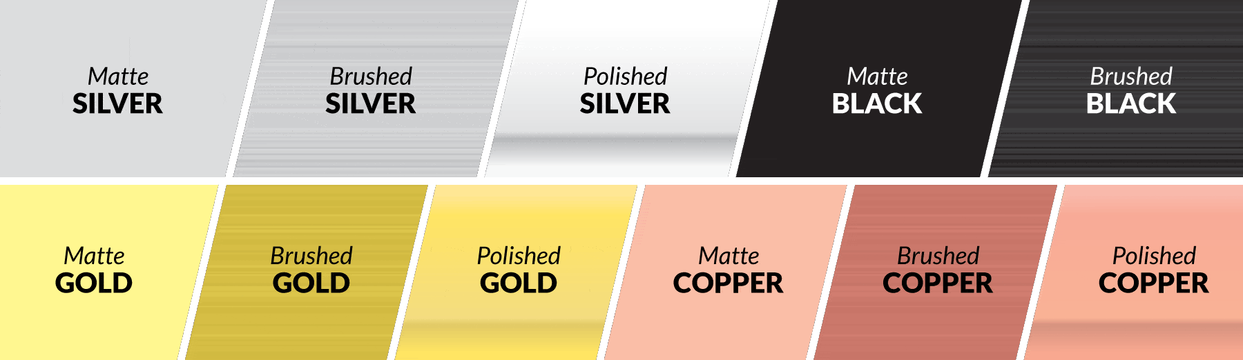 MetalFinishesBoxes Metal Kards