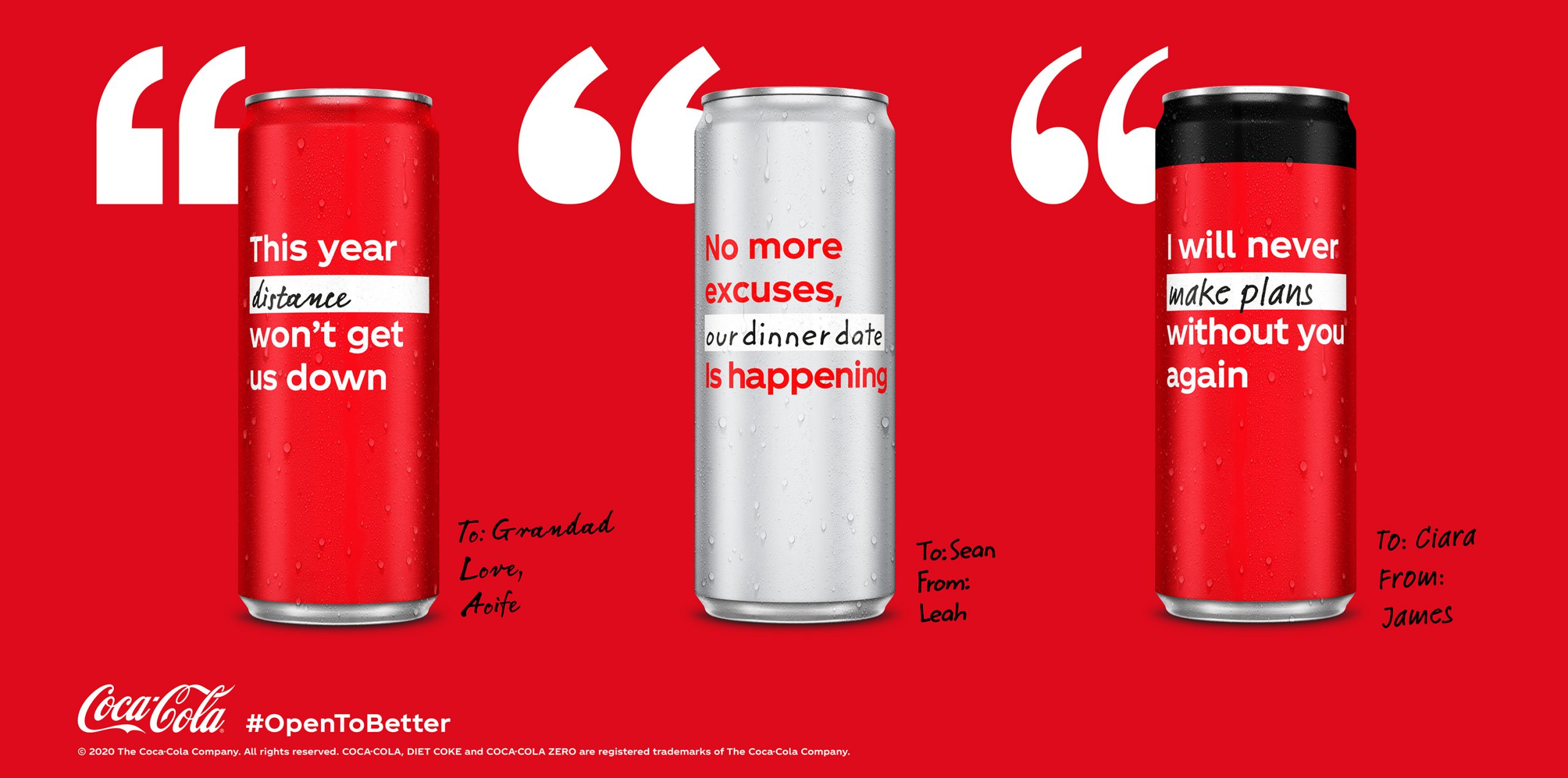 CocaCola replace logo with messages of hope The Metal