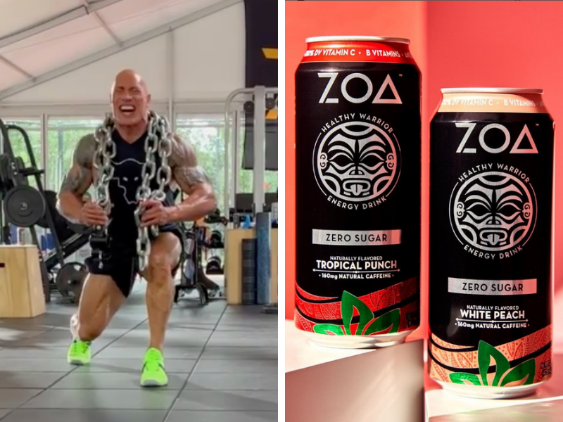 The Rock films new ad for canned energy drink brand The Metal Packager