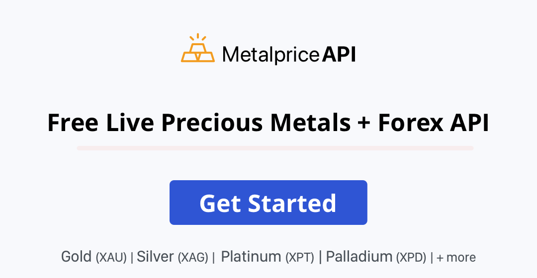 MetalpriceAPI Free Precious Metals and Foreign Exchange Rates API