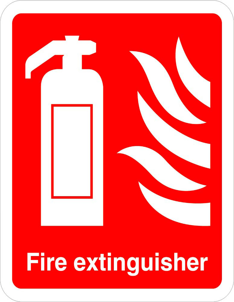 Fire Extinguisher Fire OSHA / ANSI Aluminum METAL Sign