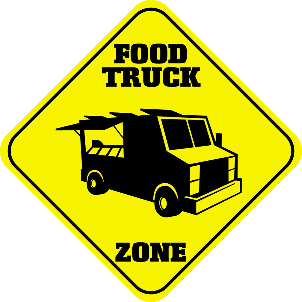Food Truck Zone Crossing Funny Metal Aluminum Novelty Sign eBay