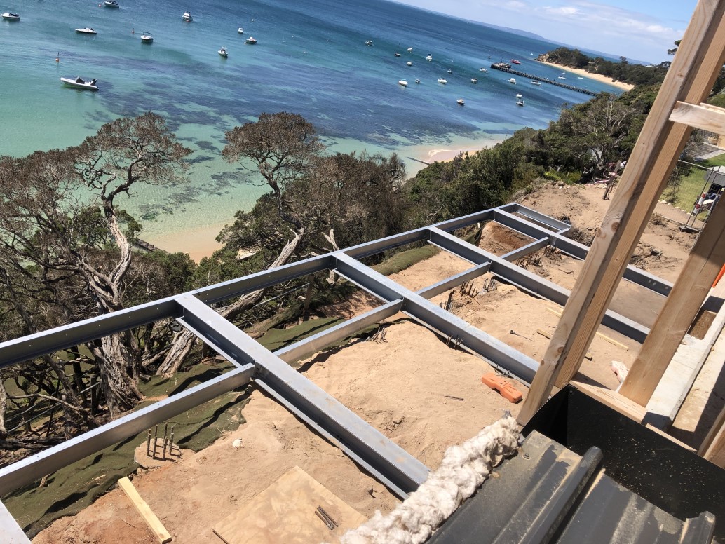 Cantilevered Deck Structure Portsea Pinnacle Metal Fabrications