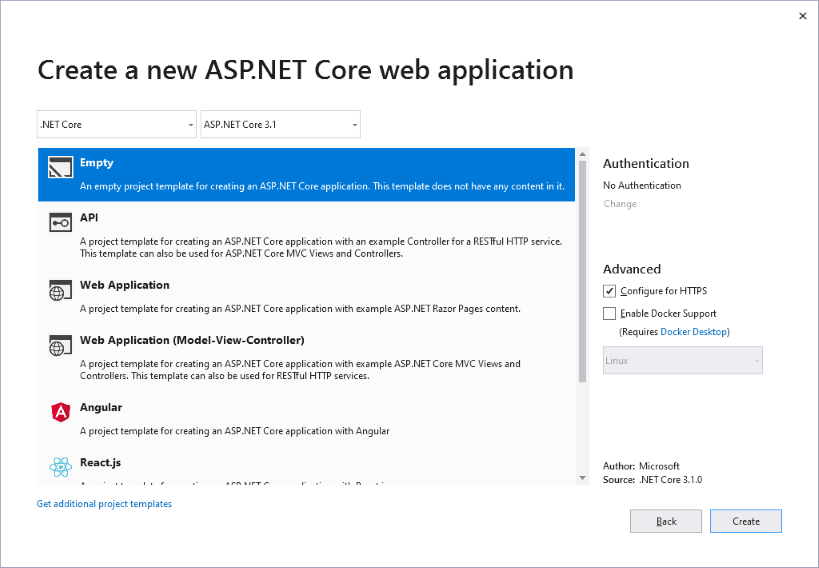 Core SignalR Core. Первое приложение