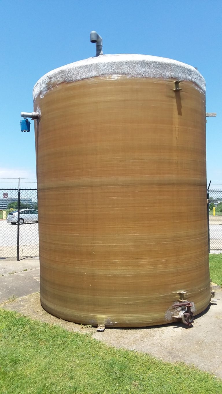 7,500 Gallon Fiberglass Tank Flat Bottom Dome Top