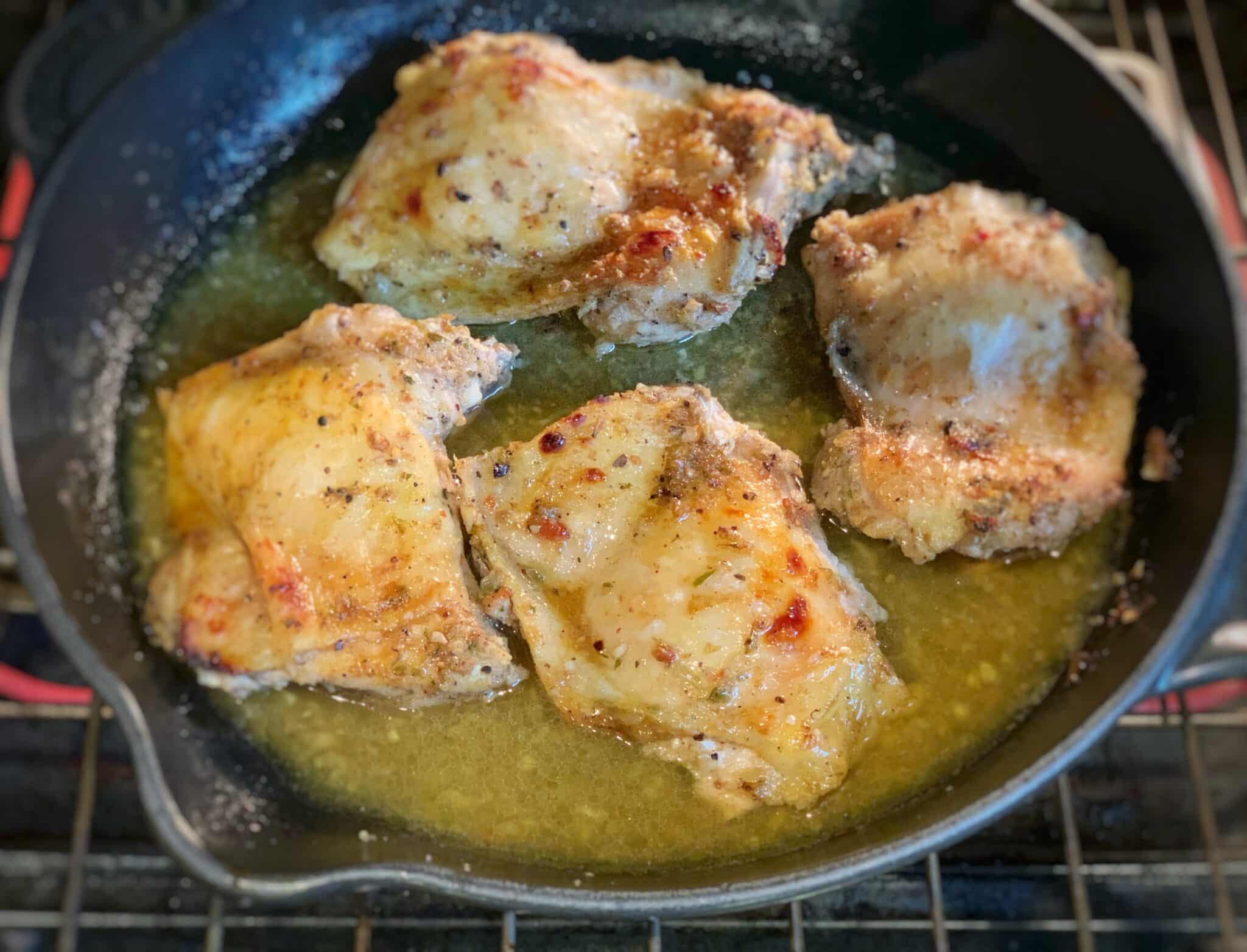 Skillet Jerk Chicken Thighs (Whole30, Paleo) Metemgee