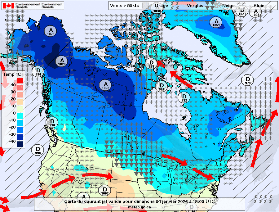 Coup d'oeil sur la météo au Canada Environnement Canada