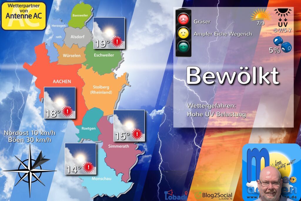 Dein Wetterbericht für den 28. Mai 2021 Meteo Aachen