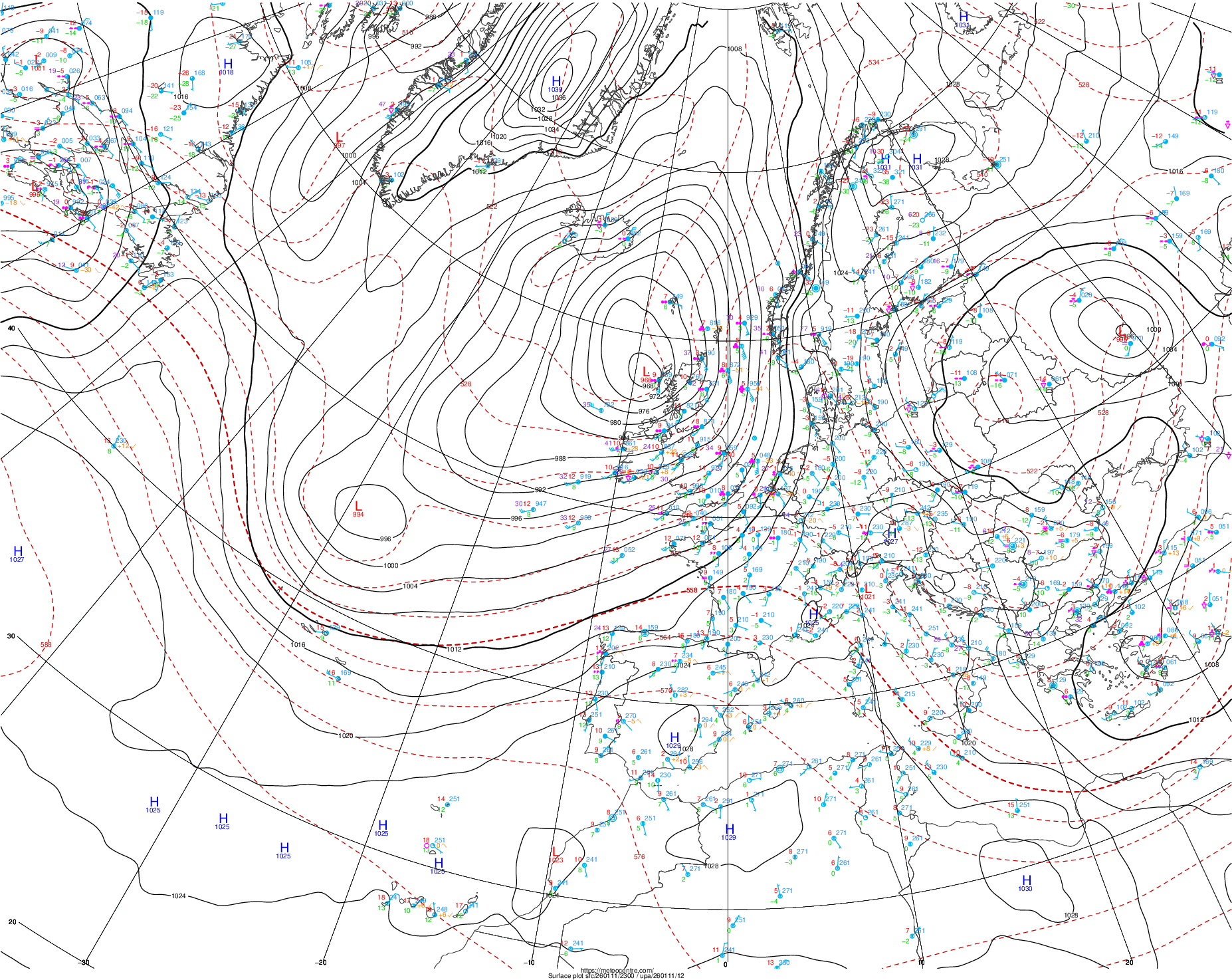 Surface pressure charts FLOODWARN Latest weather for the UK Surface