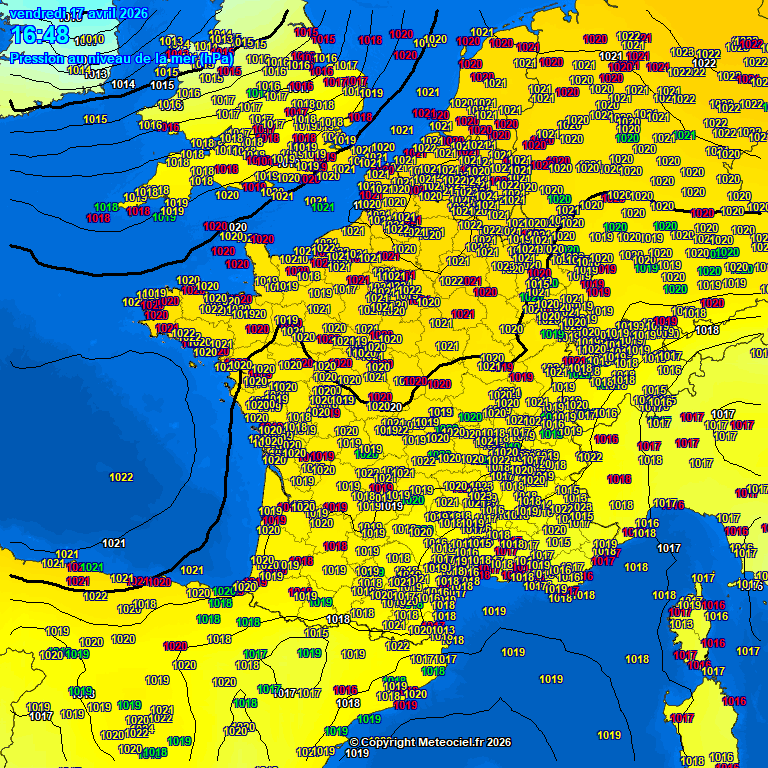Pain Points Liés À La Carte Météo Pression Meteociel Pression atmosphérique observée en temps réel en France