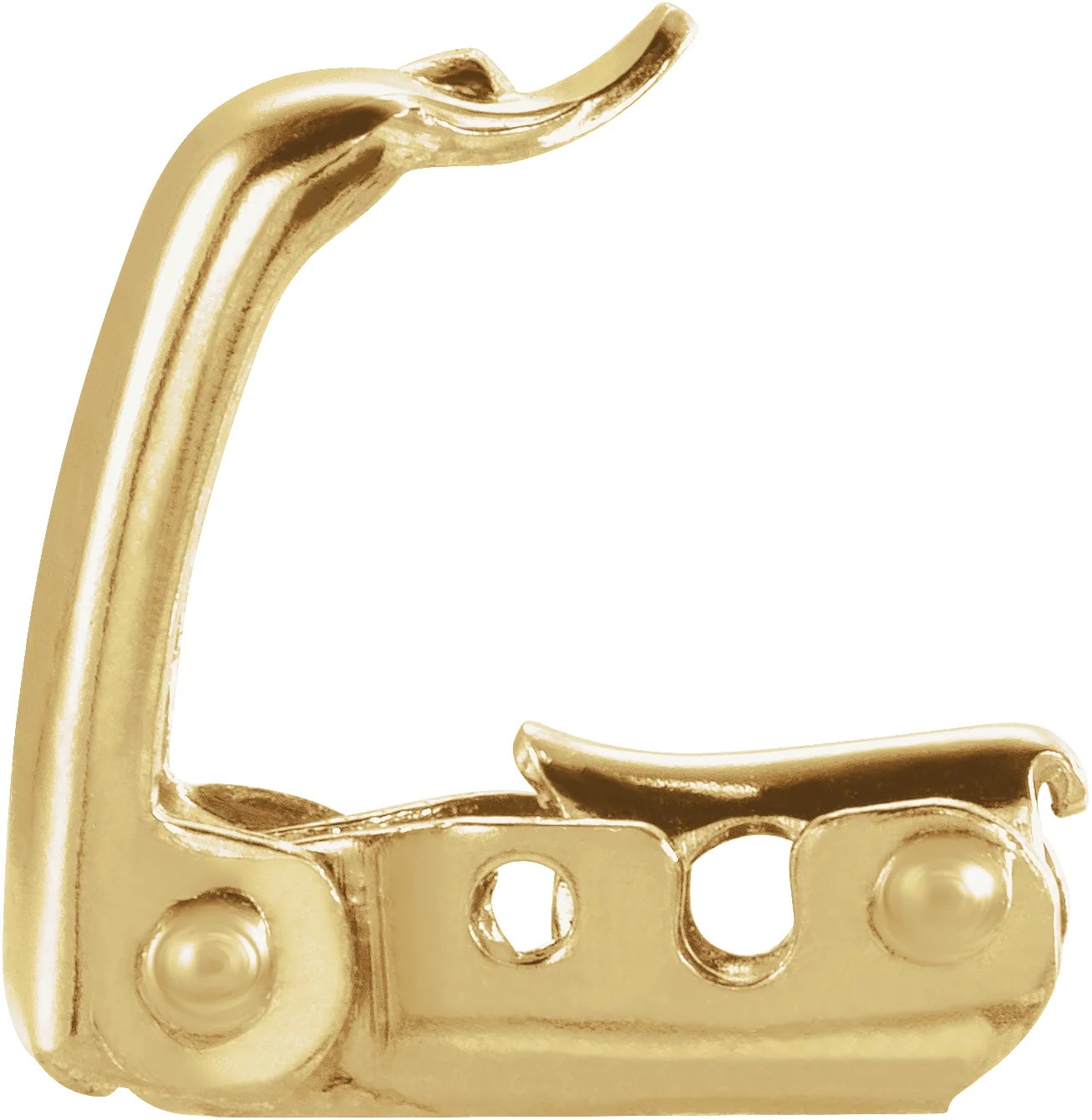 14K White Yellow Gold Fold Over Clasp Bracelet Chain Replacement w