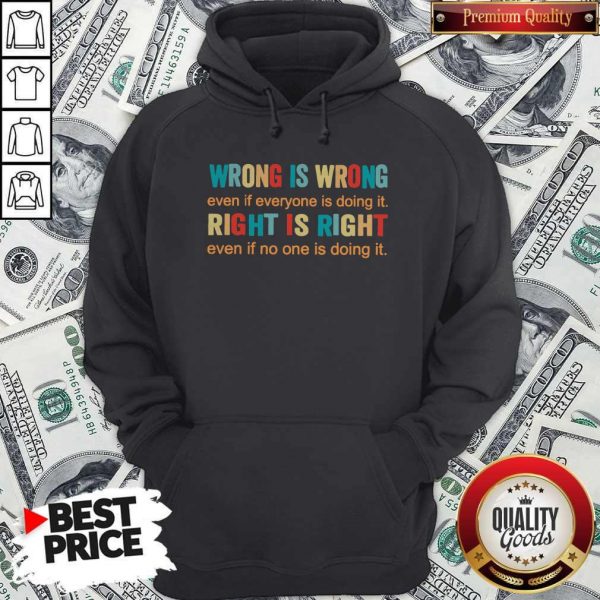 Official Wrong Is Wrong Even If Everyone Is Doing It Right Is Right
