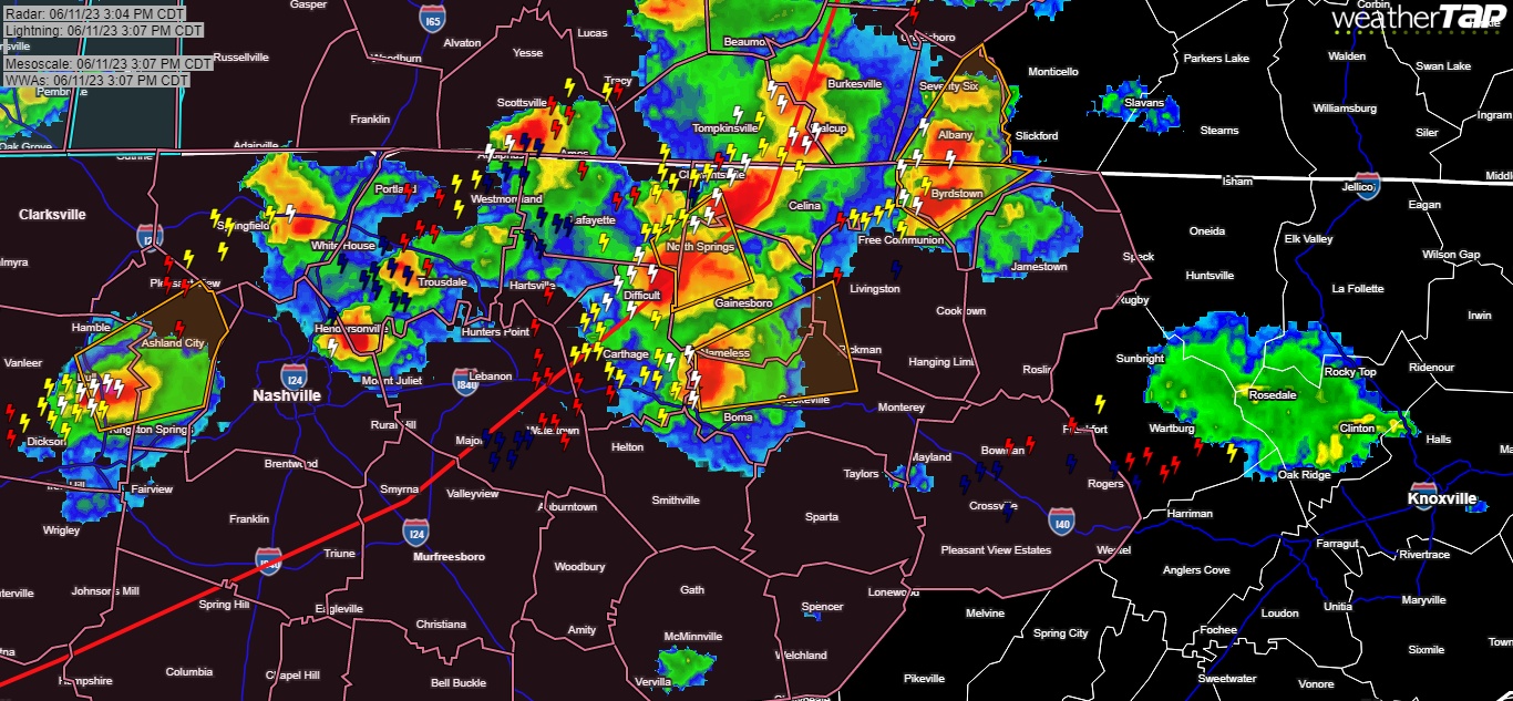 Severe TStorm Warning for Cookeville Meteorologist Mark