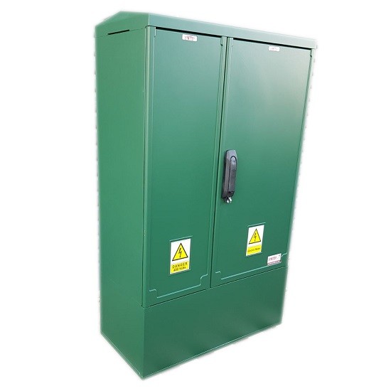 3 Phase Meter Box Green 660x1064x320 mm Meter Boxes UK
