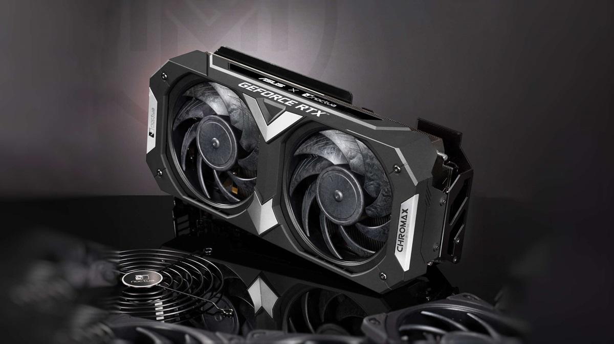 Silence & Style Collide AllBlack RTX 4080 Noctua Fan Mod Unveiled