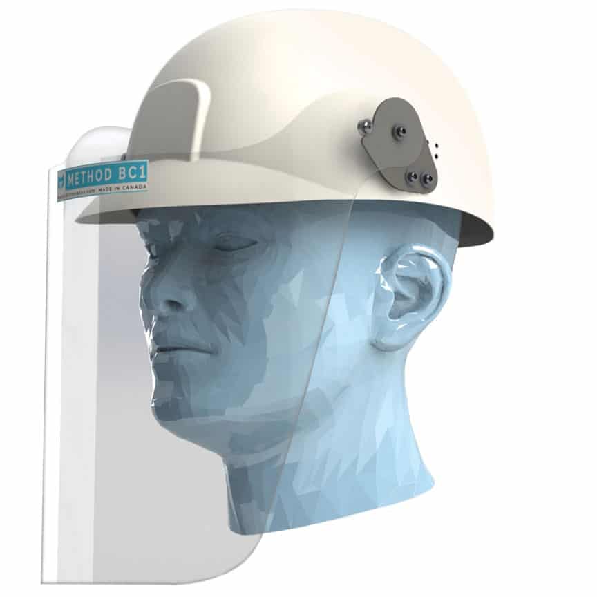 BC1 Bump Cap Face Shield PPE Face Shields Made in Canada