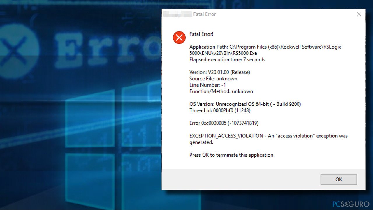How to fix "Access Violation Exception" error in Windows 10? MeTimeTech