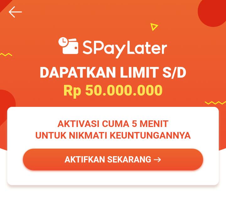 Cara Mengaktifkan Shopee Pay Later ( Cepat dan Mudah! )